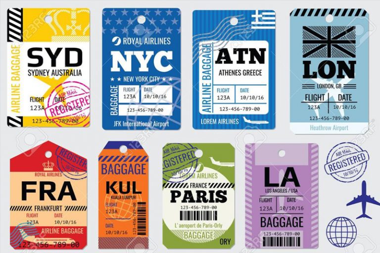 Airline baggage labels Custom Labels Printing Hirich Labels