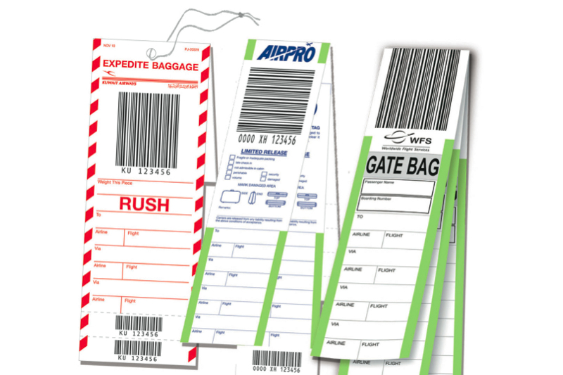 Airline tags and labels online