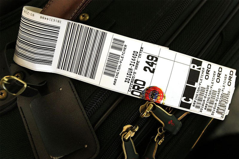 airline baggage labels